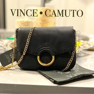 VINCE CAMUTO ♣️ Adina Crossbody ♣️ Gold Chain ♣️ NWT & Dust-Bag ♣️ Black